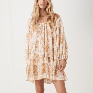 Spell Meadowland Linen Floral Mini Dress XS